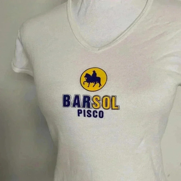Barsol pisco alcohol graphic baby tee. - Picture 3 of 5